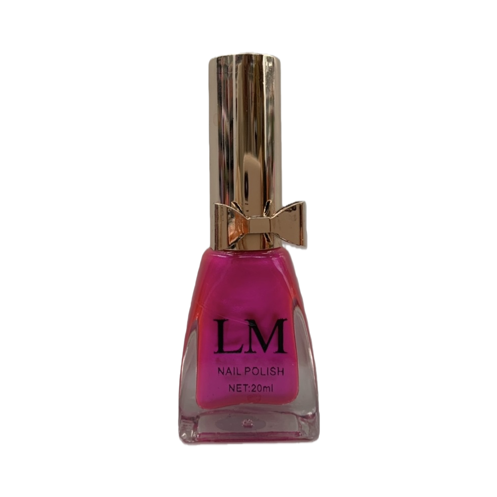 LM Pink Nail Polish Bottle, Fashionable Nail Art Paint, 15ml Item Picture