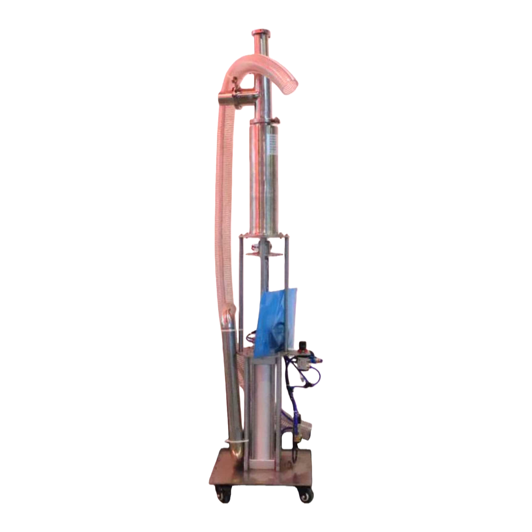 The pneumatic feeding machine automatically conveys pastes, liquids, semi-fluids, food and cosmetics, and automatically replenishes stainless steel pastes and creams Item Picture