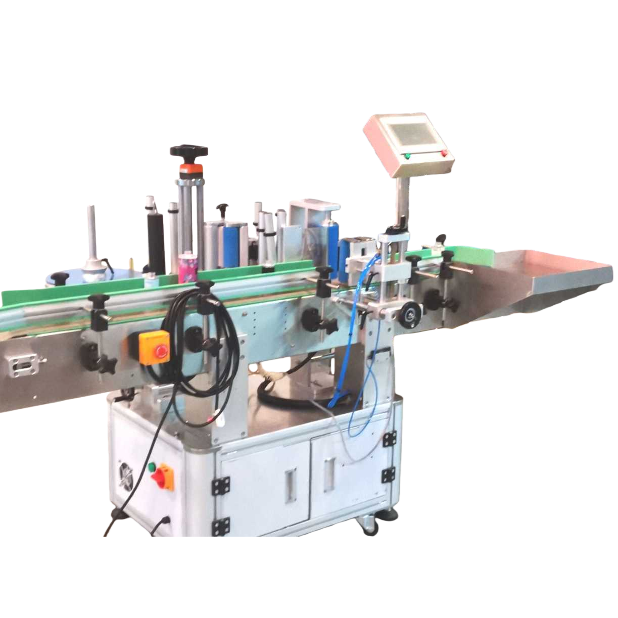 Fully automatic vertical rolling round bottle labeling machine, plastic bottle, glass bottle, medicine bottle and special-shaped bottle labeling machine Item Picture