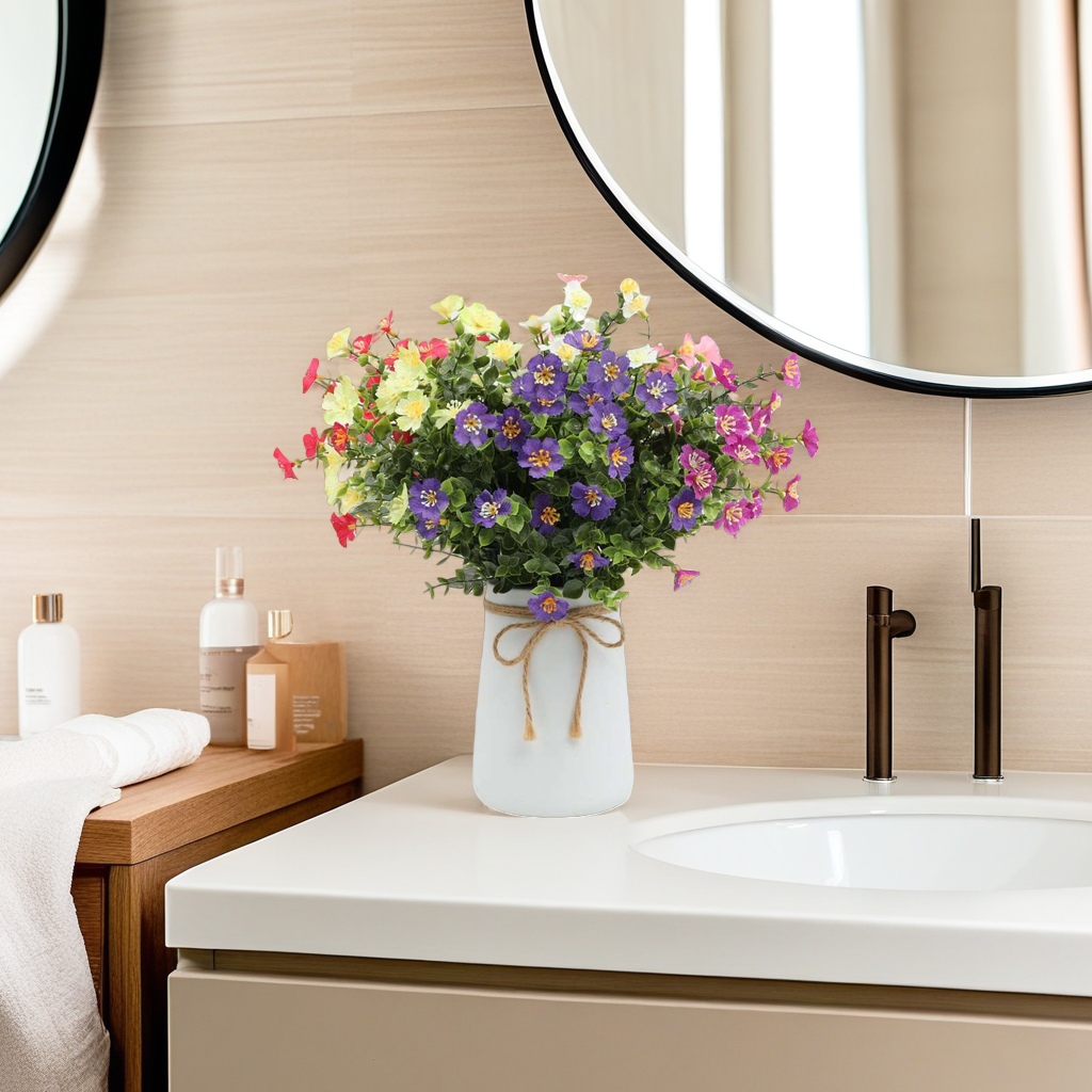 Colorful artificial flower simulation bouquets for living room decoration, wedding arrangement and home furnishings