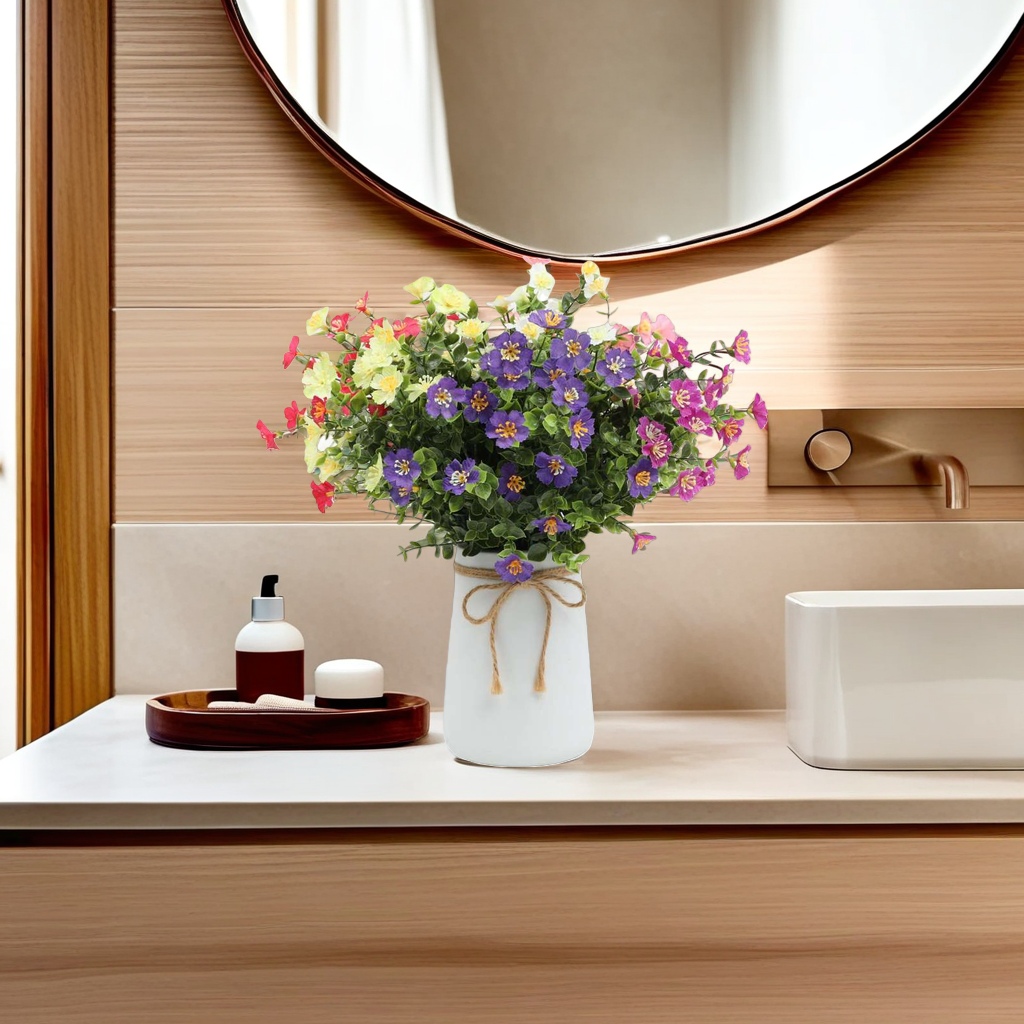 Colorful artificial flower simulation bouquets for living room decoration, wedding arrangement and home furnishings Specification image