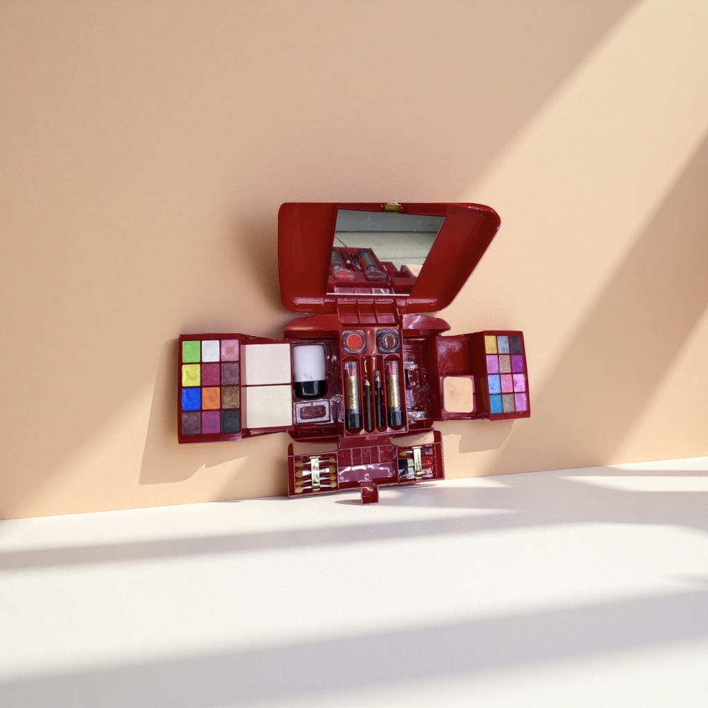 The red cosmetic box cosmetic set gift box contains multi-functional moisturizing, whitening and oil-control care Application Scenario