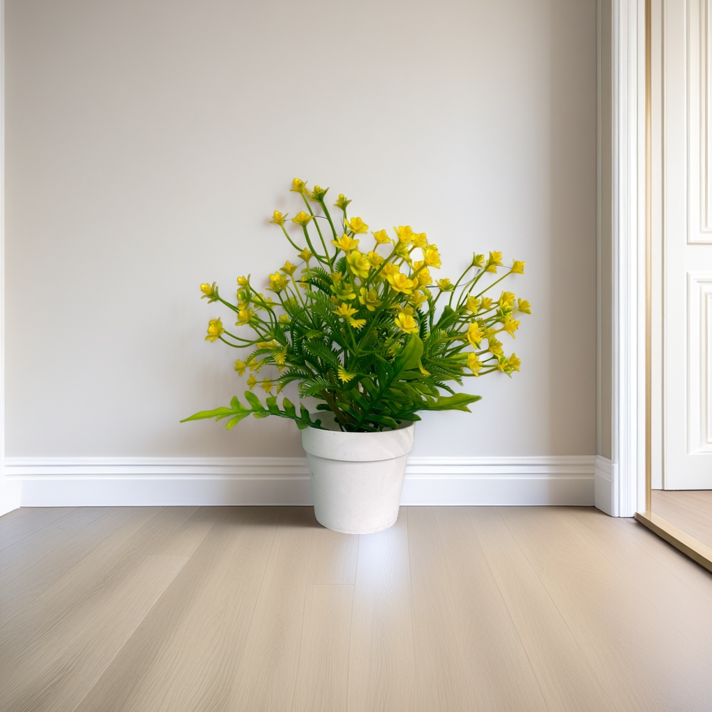 Yellow-flowered potted plants are indoor and balcony ornamental green plants with a long flowering period and are easy to care for Specification image