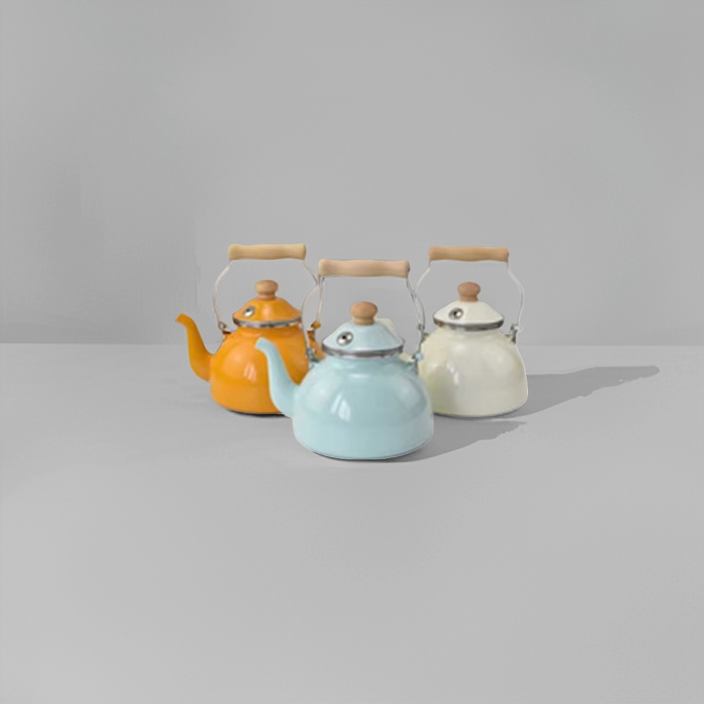 Colored teapot, ceramic teapot, household brewing teapot, tea set accessories 100308569 details Picture