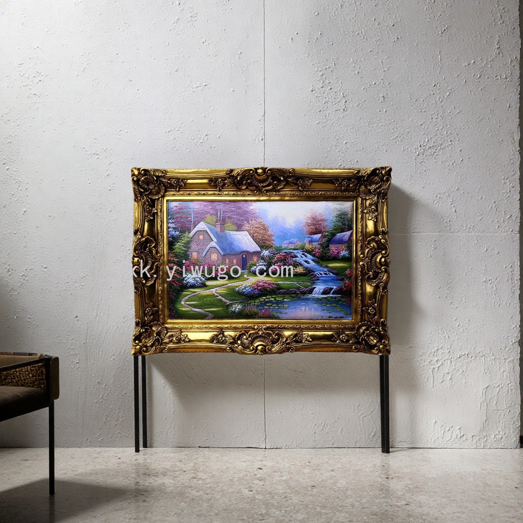 欧式相框油画画框 实木双面装裱 适配8寸10寸12寸画芯 可挂可立厂家批发