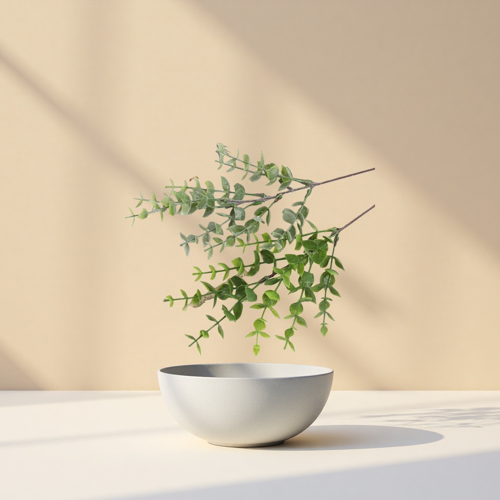 Green plant branch and leaf simulation decorative ornaments, home living room balcony green plant potted plants Application Scenario