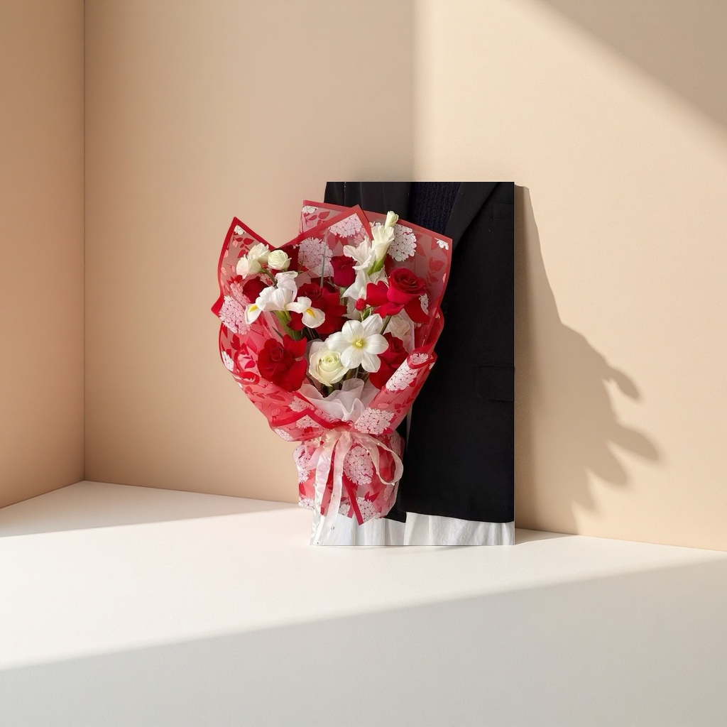 Nosa Paper Hydrangea Pattern Fresh Flower Wrapping Paper Series Application Scenario