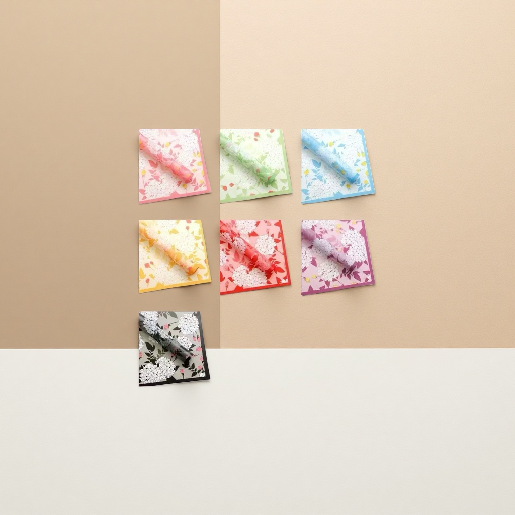Nosa Paper Hydrangea Pattern Fresh Flower Wrapping Paper Series details Picture