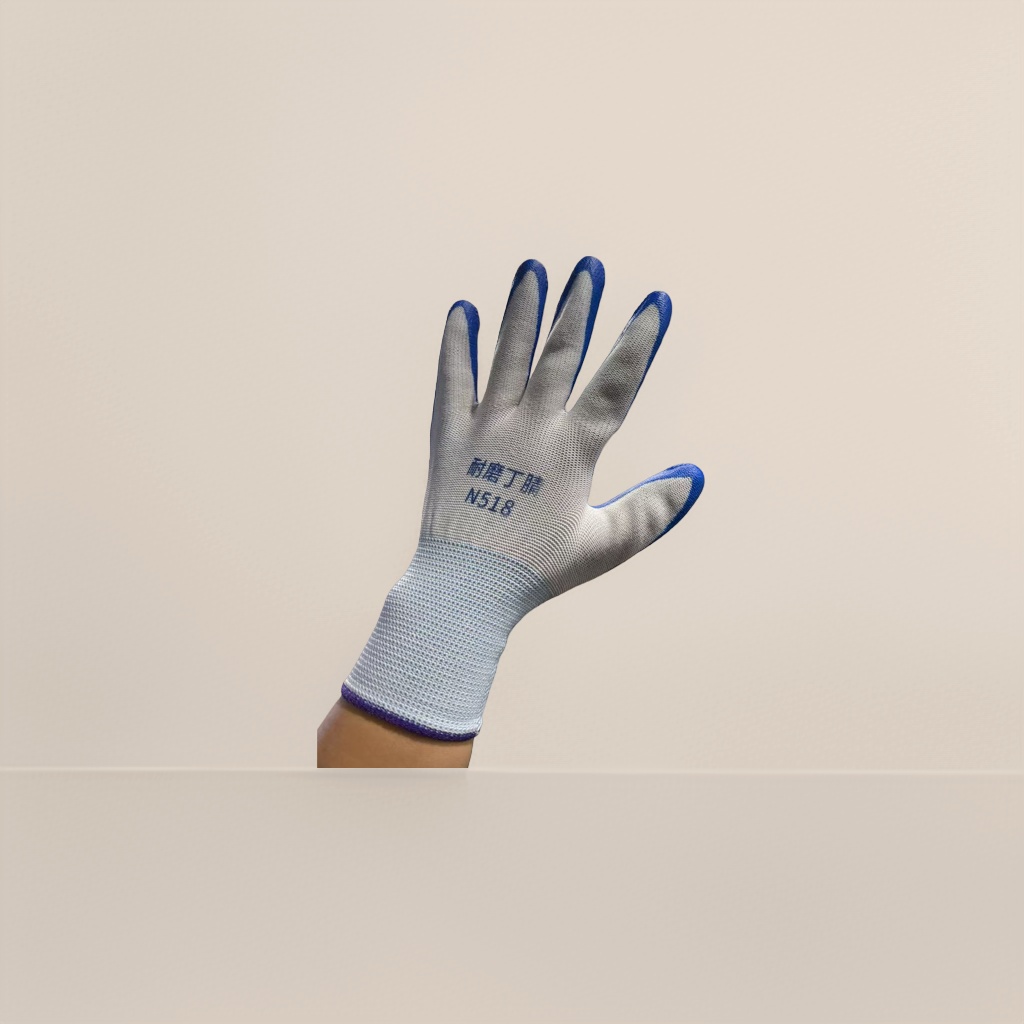 Blue tin-coated gloves, thickened anti-slip and wear-resistant labor protection gloves Application Scenario