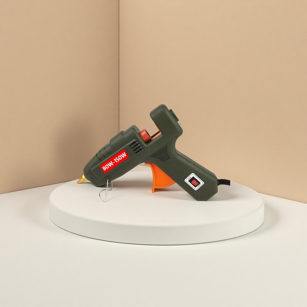 The 20W constant-temperature rapid heating handheld hot melt glue gun is used in conjunction with the hot melt glue stick