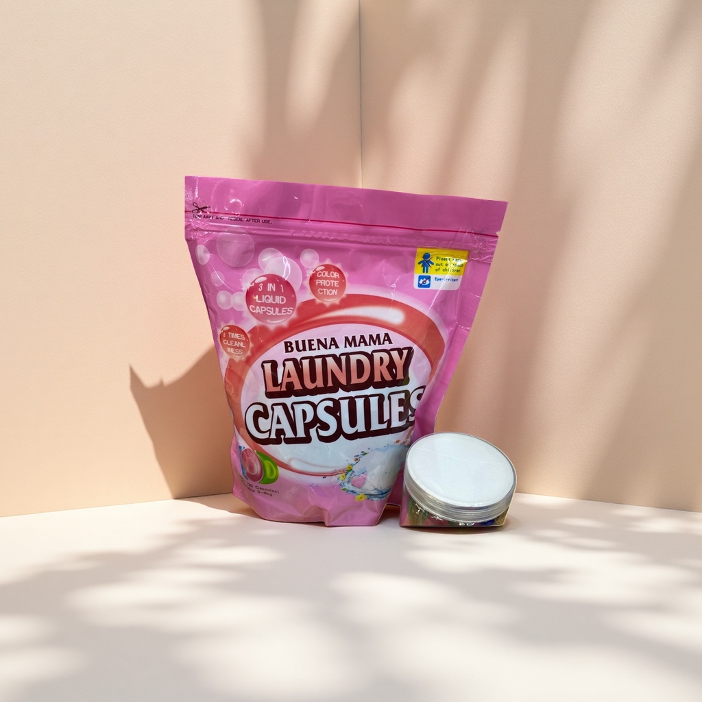 洗衣凝珠+BUENA MAMA LAUNDRY CAPSULES包装袋细节图