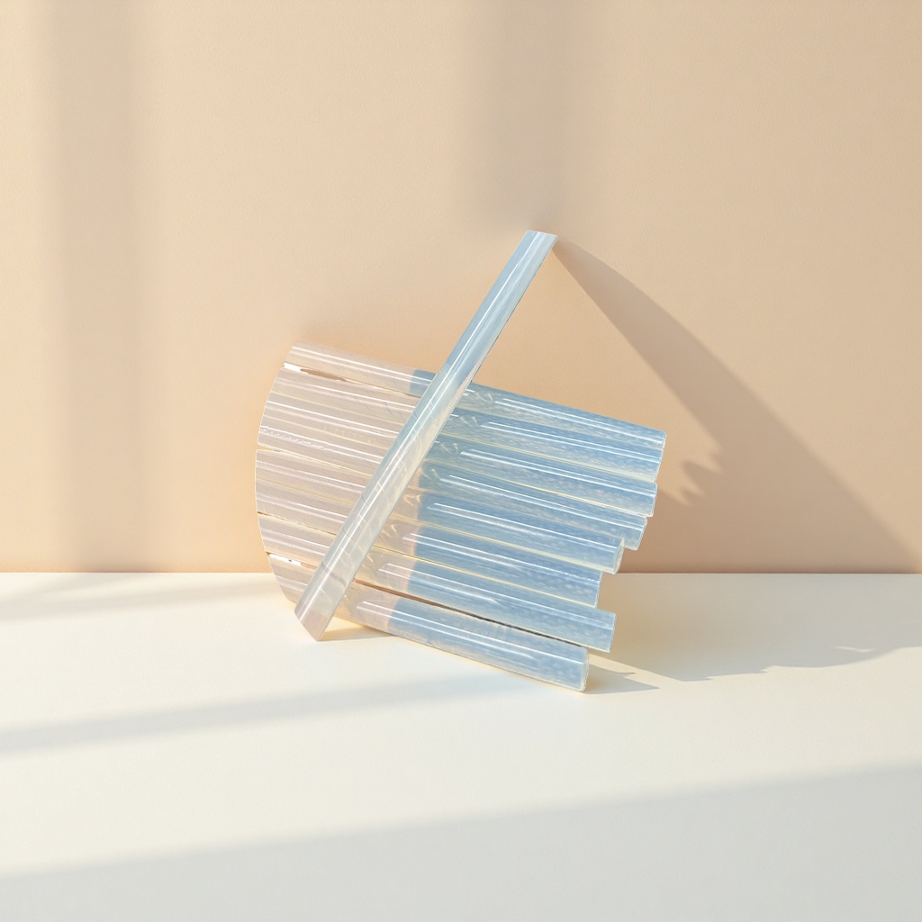 Wholesale of high-temperature hot melt adhesive sticks, environmentally friendly hand-bonded transparent adhesive strips, 7mm - 11mm Eva, high-viscosity adhesive sticks details Picture