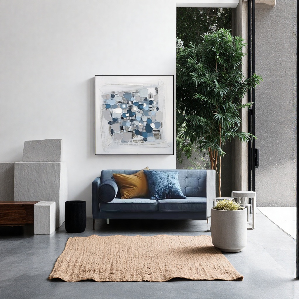Oil painting decoration, hand-painted modern light luxury oil painting, pure hand-painted handcrafted oil painting, hotel living room decoration oil painting