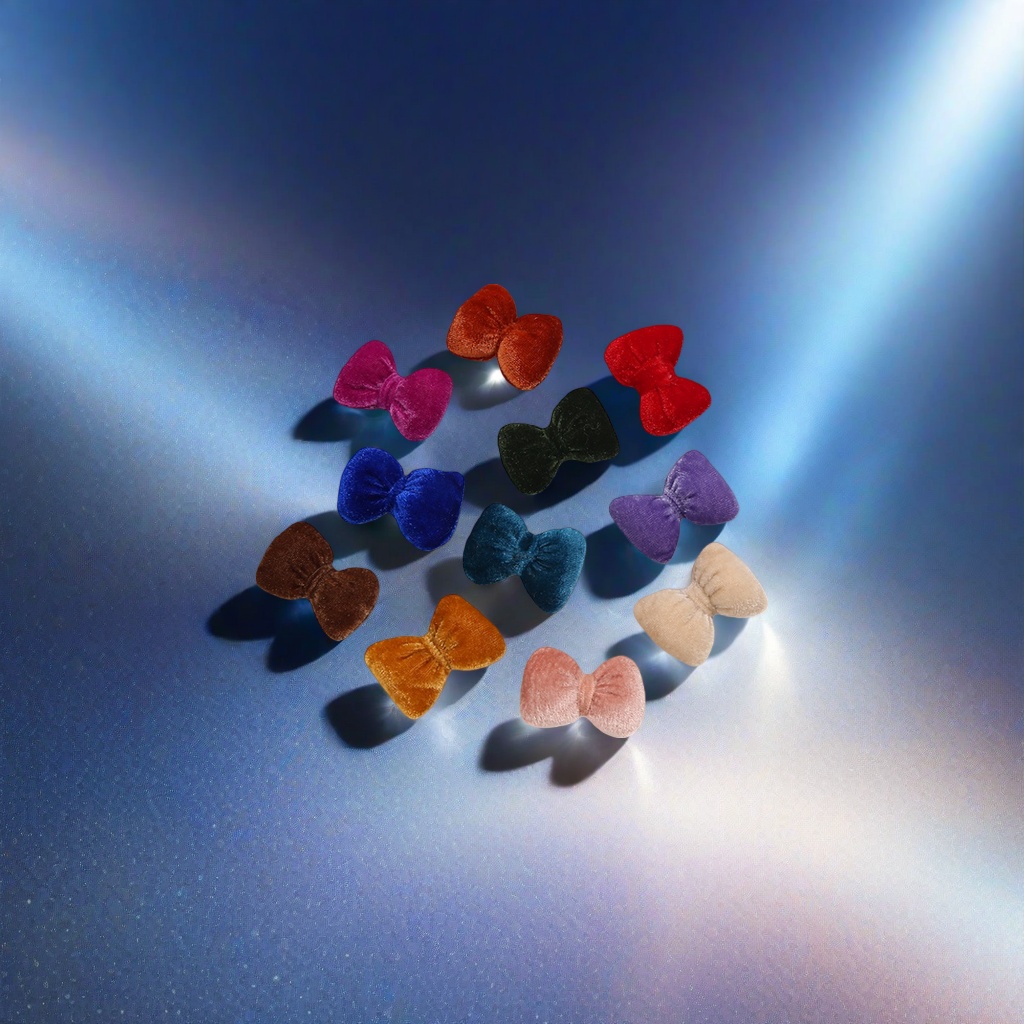 Colorful velvet bow hair accessory, sweet and cute girlish style headwear Application Scenario