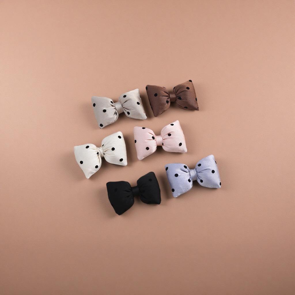Polka dot bow hair accessory for girls, cute and sweet headwear, hairpins and hair clips details Picture