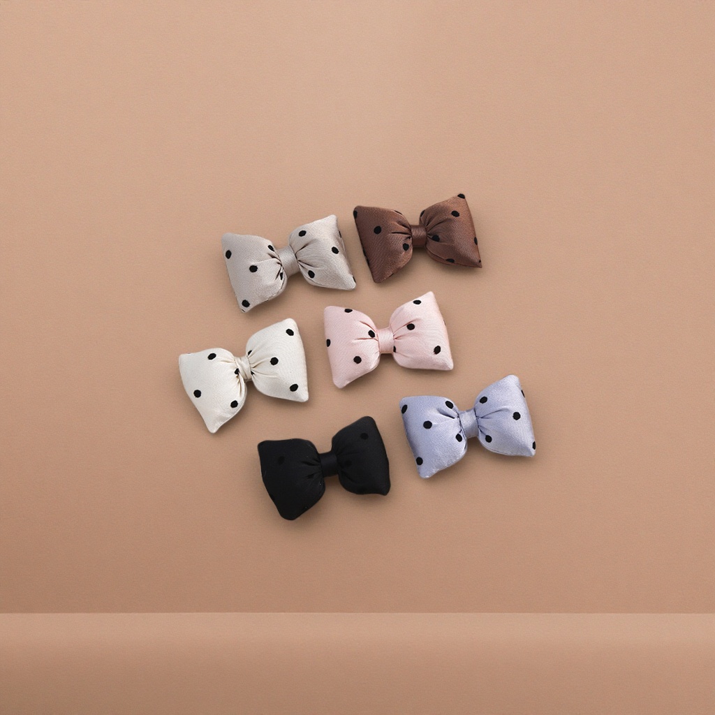 Polka dot bow hair accessory for girls, cute and sweet headwear, hairpins and hair clips