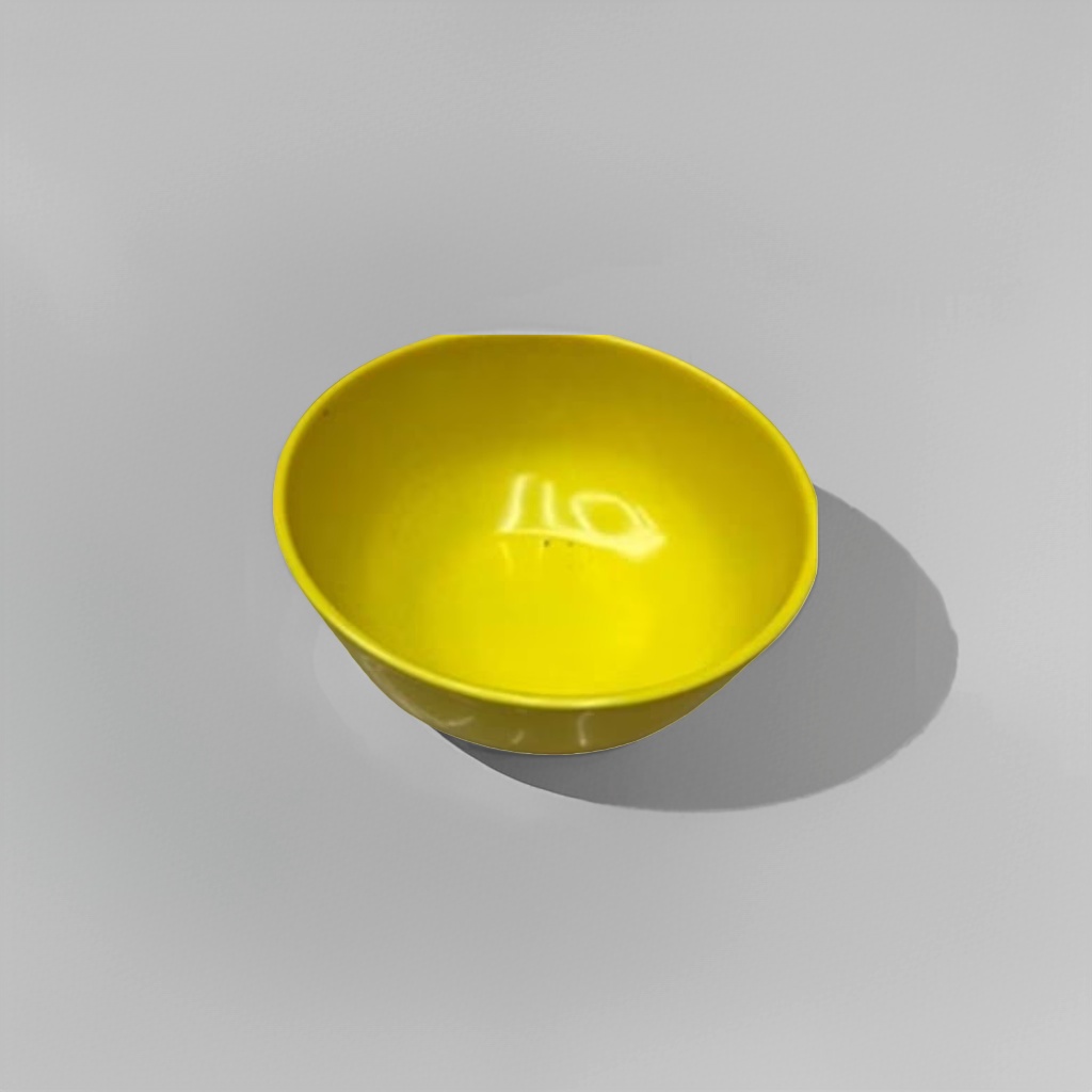اما الوعاء السيراميك الاصفر، فهو يحتوي على اطباق بسيطة Specification image