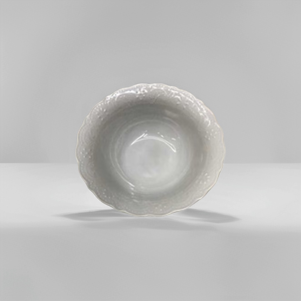 白色陶瓷碗 家用简约餐碗 饭碗汤碗套装可微波炉使用