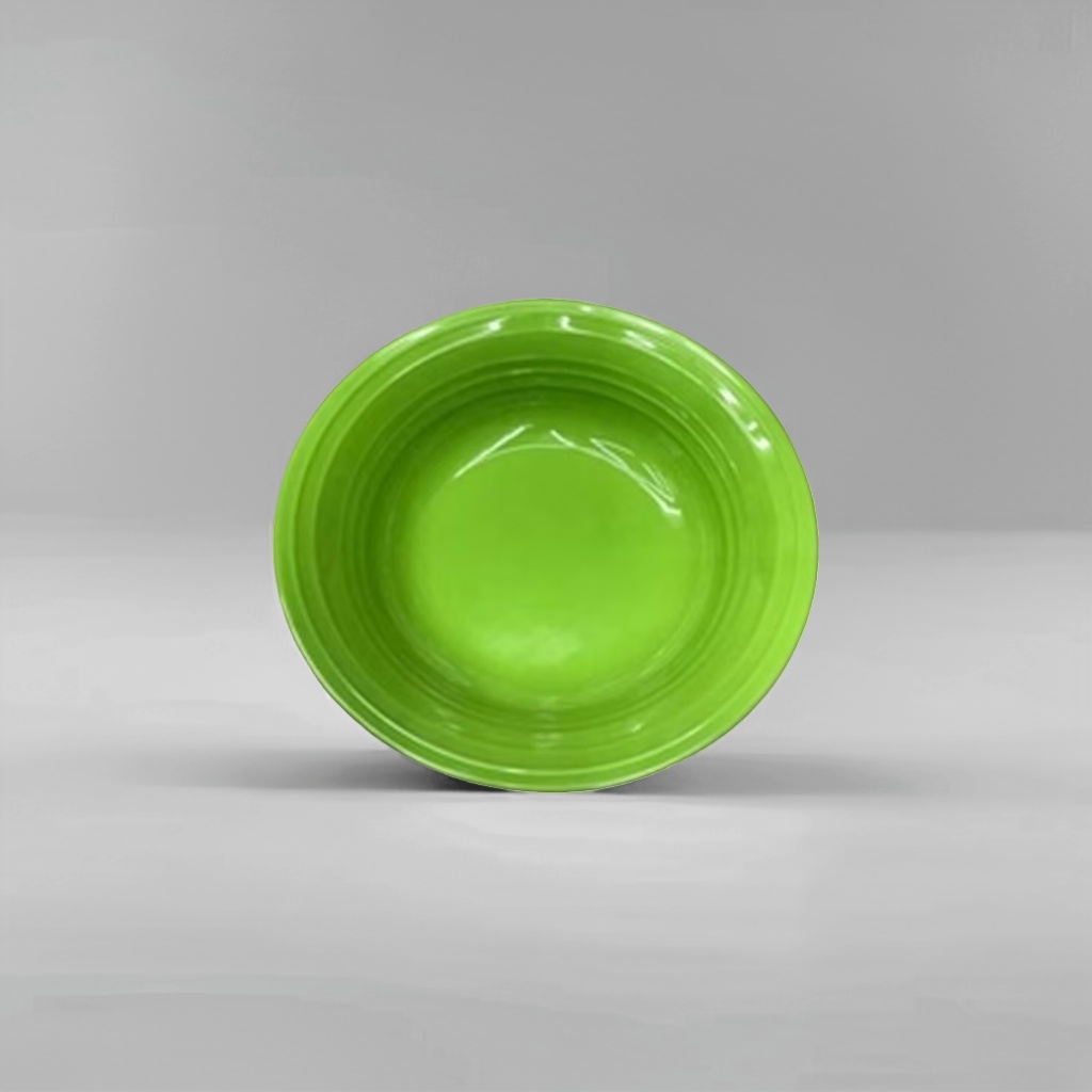 绿色陶瓷碗 家用简约餐碗 盛饭盛菜碗 防烫微波炉可用