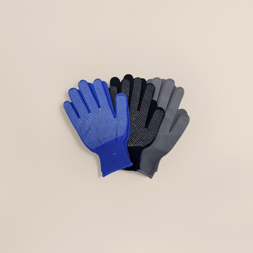 Black nylon dispensing anti-slip gloves for both men and women, thickened and wear-resistant for work and labor protection Application Scenario