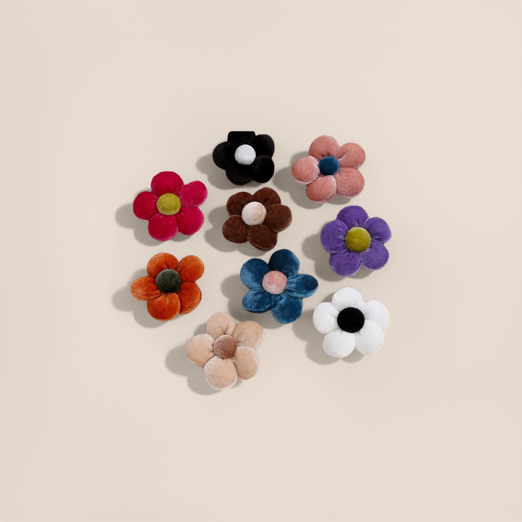 Velvet flower decorations, living room and bedroom table ornaments, handcrafted fabric bouquets Specification image