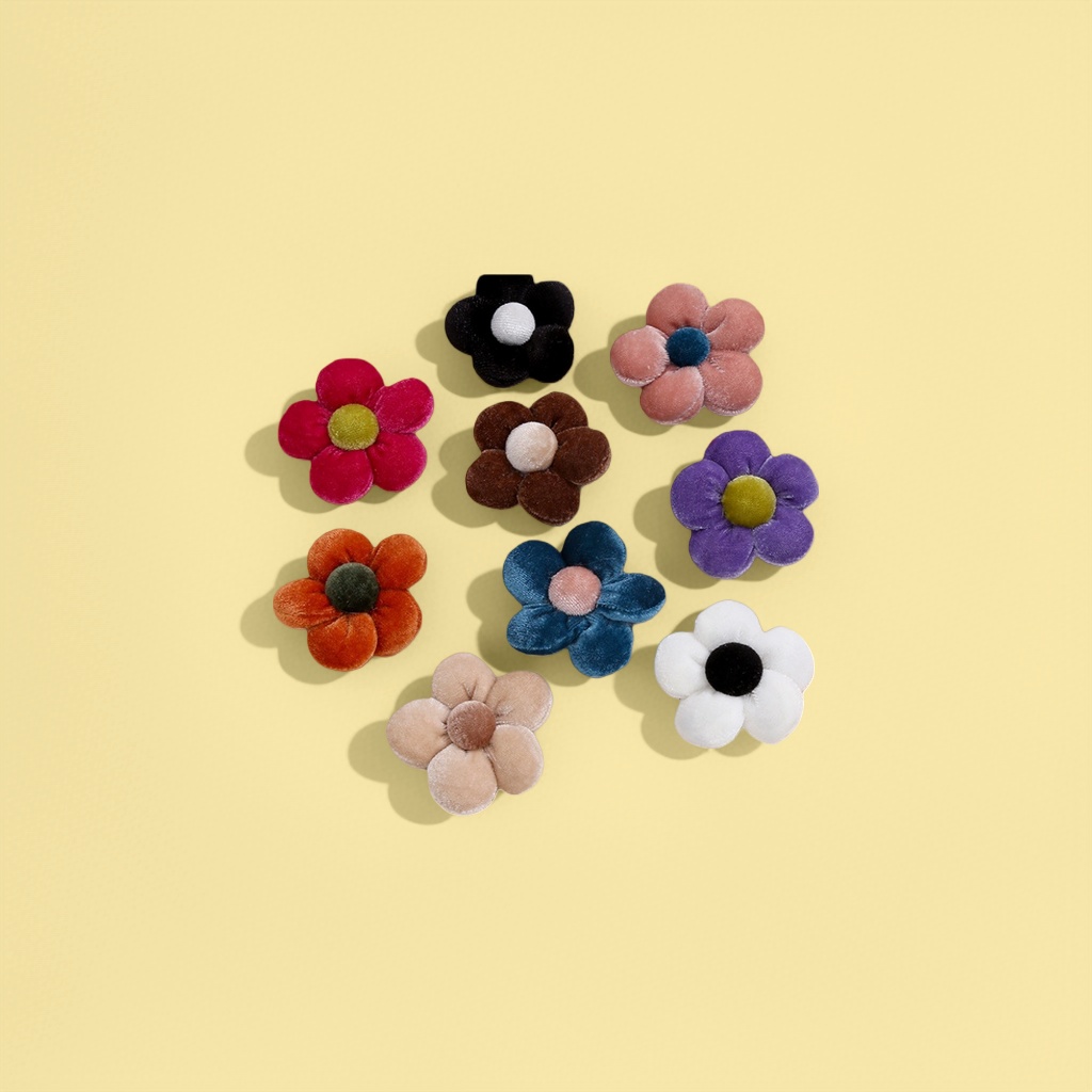 Velvet flower decorations, living room and bedroom table ornaments, handcrafted fabric bouquets