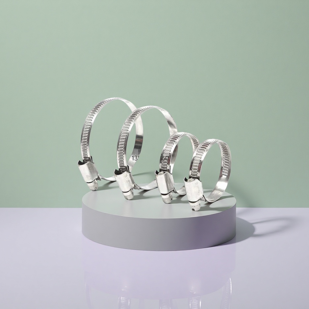 Metal clamp, stainless steel fastening clamp, 304 material, adjustable pipe diameter fixed ring Application Scenario
