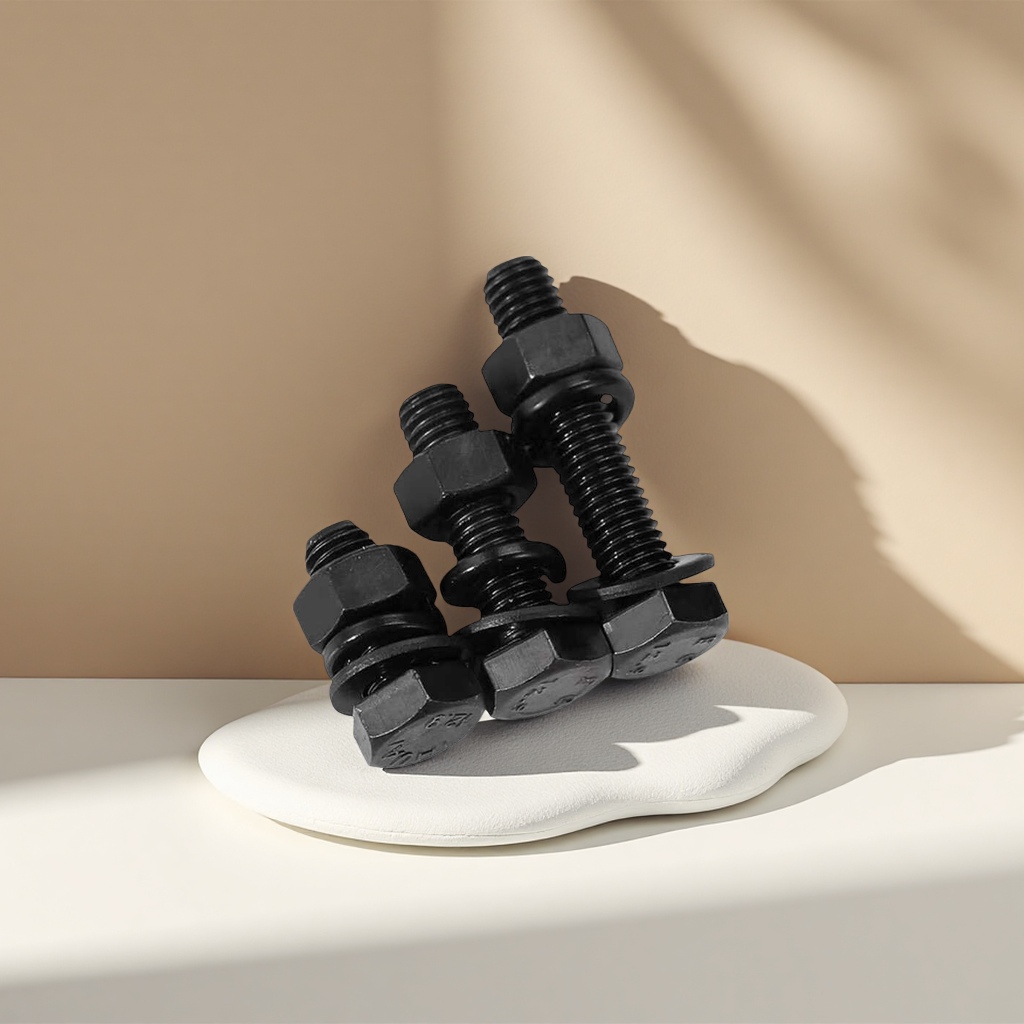 Black bolts, stainless steel hexagonal bolts, M6×30mm, high-strength fasteners Application Scenario
