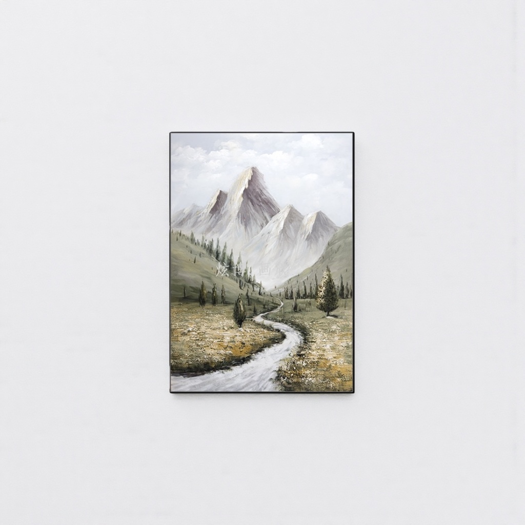 High-definition printing of landscape paintings, living room decorative wall hangings, ink-wash traditional Chinese paintings