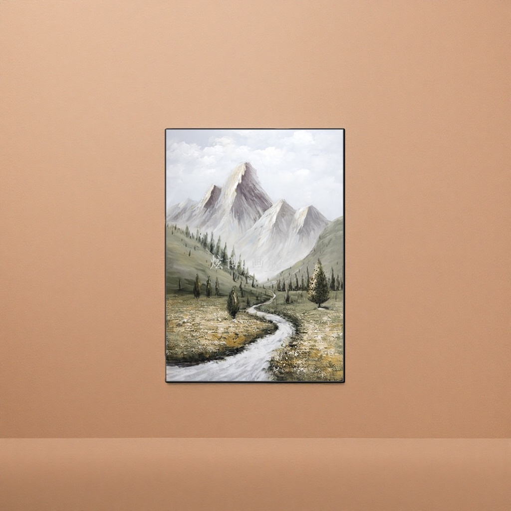High-definition printing of landscape paintings, living room decorative wall hangings, ink-wash traditional Chinese paintings Specification image