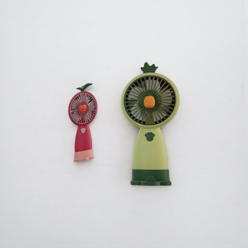 The fruit-shaped mini fan is compact, portable, USB-charged and a desktop office cooling wonder details Picture