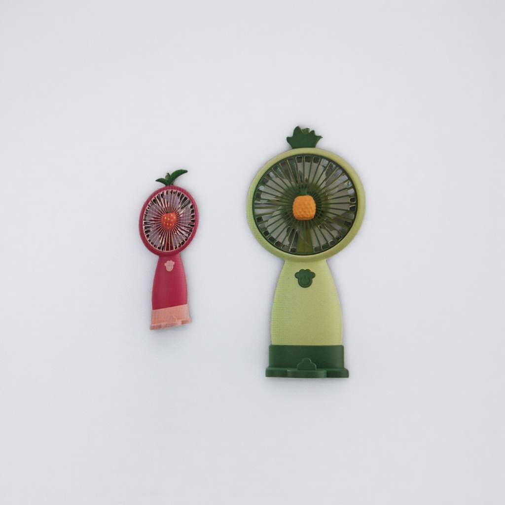 The fruit-shaped mini fan is compact, portable, USB-charged and a desktop office cooling wonder Specification image