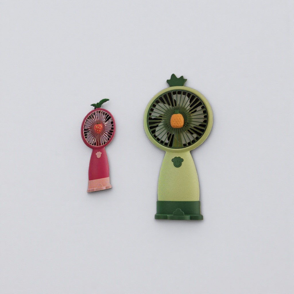 The fruit-shaped mini fan is compact, portable, USB-charged and a desktop office cooling wonder Application Scenario