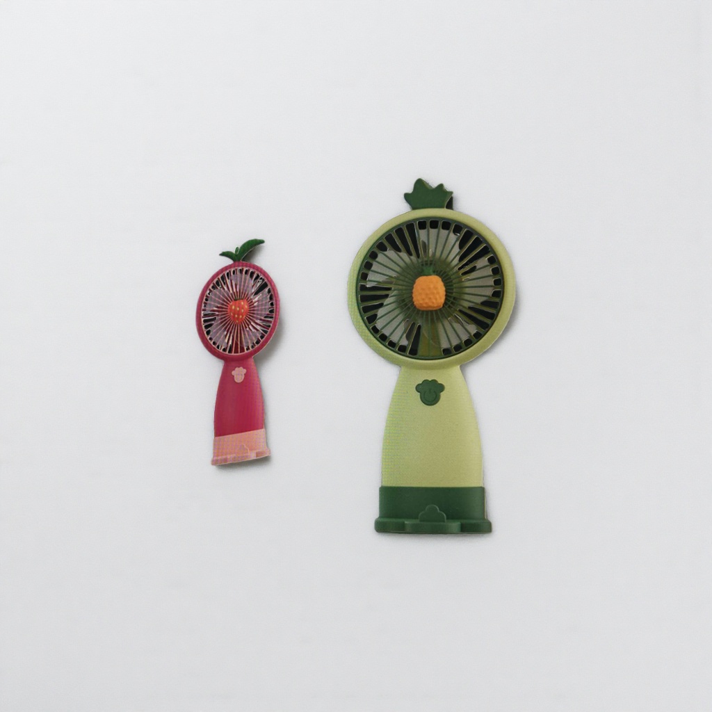 The fruit-shaped mini fan is compact, portable, USB-charged and a desktop office cooling wonder