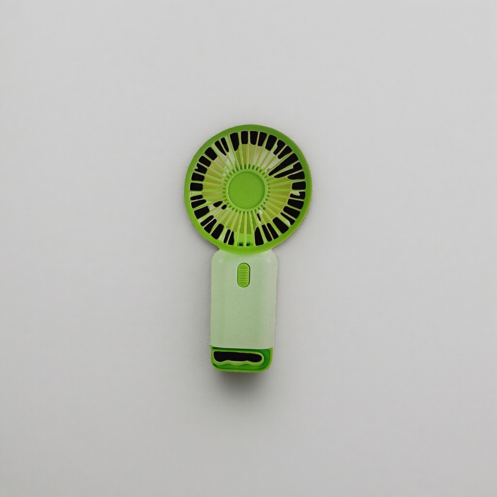 The green handheld fan with a rechargeable, portable and silent body is a summer cooling wonder Application Scenario
