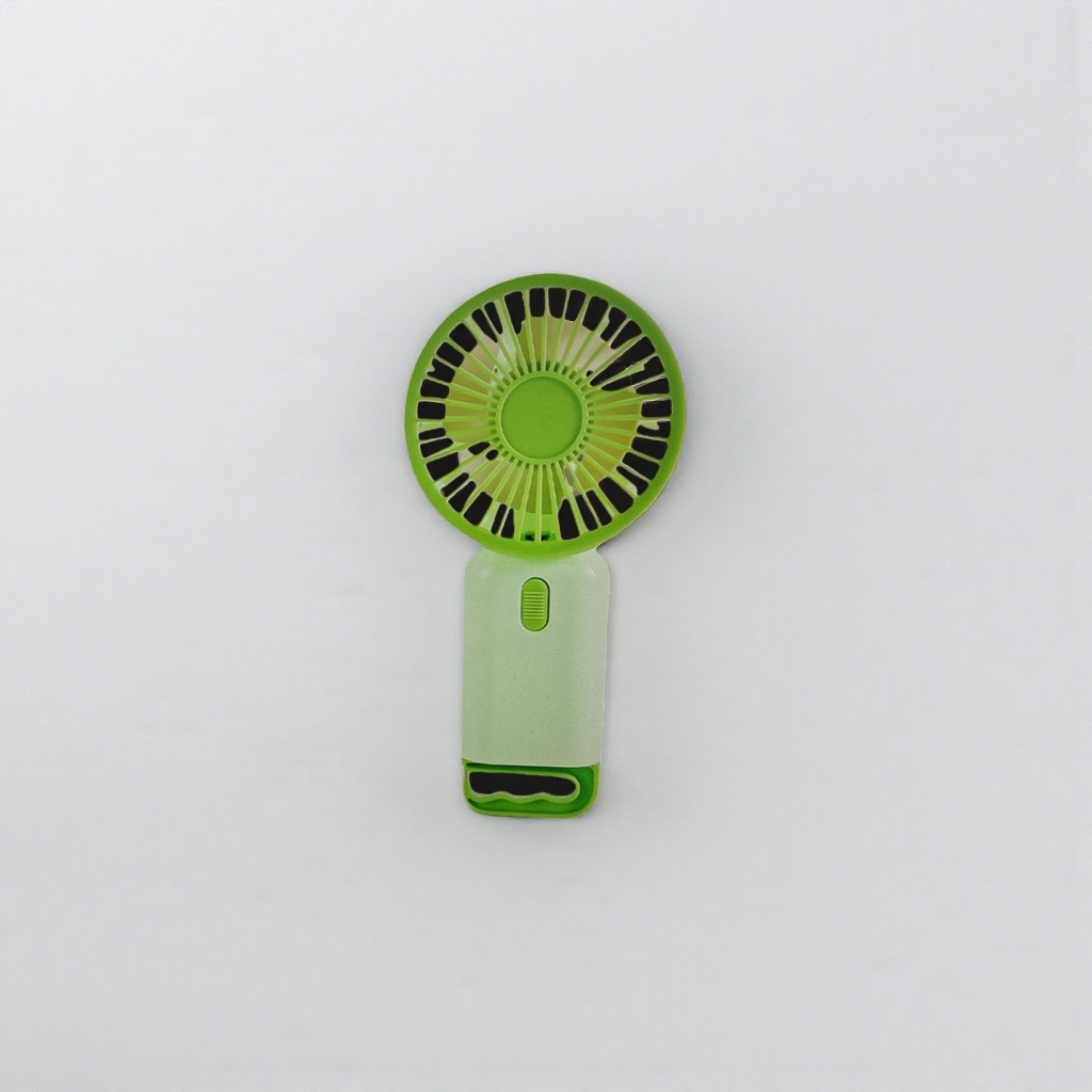 The green handheld fan with a rechargeable, portable and silent body is a summer cooling wonder