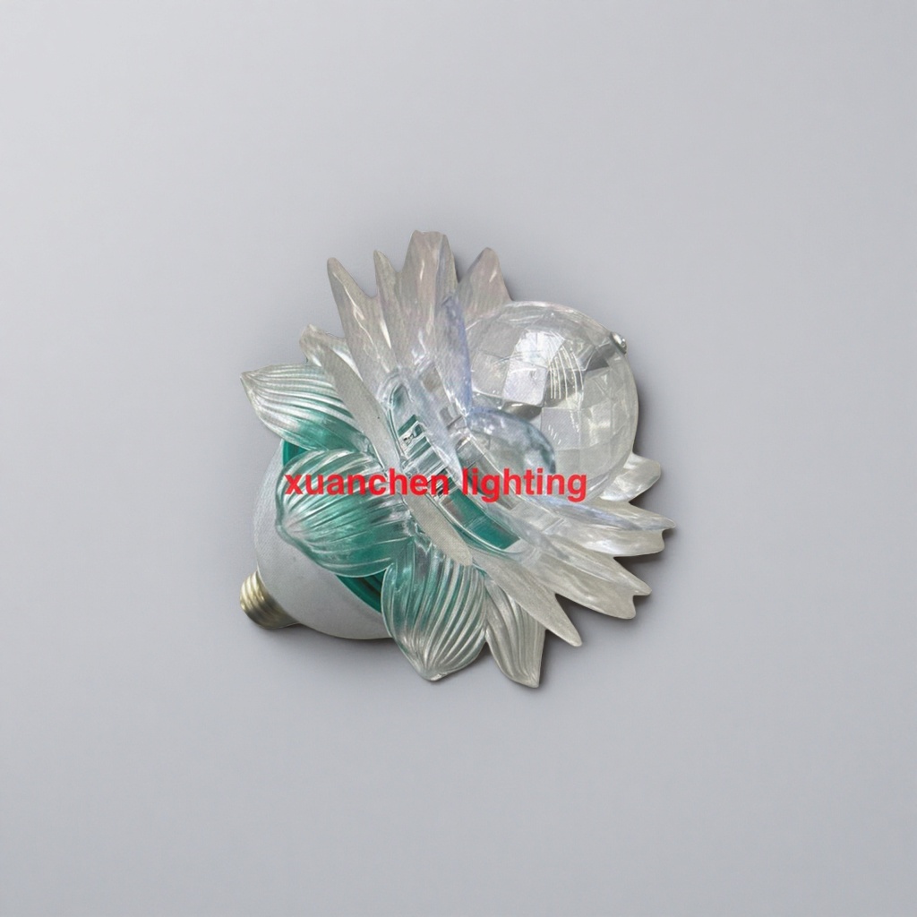 Pantalla transparente en forma de pétalos con bombillas LED ahorro de energía protector ocular luminaria decorativa salón dormitorio details Picture