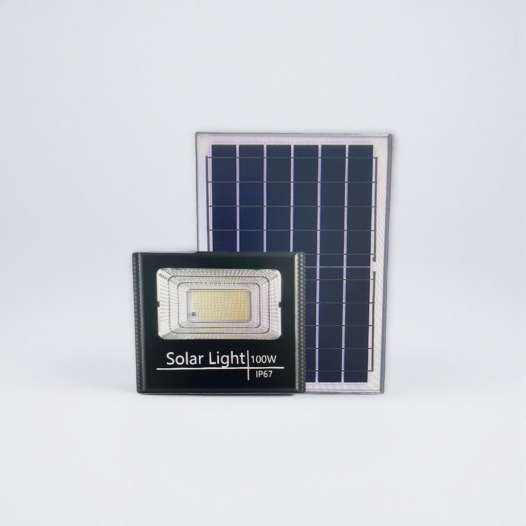 100W solar lamp with solar panel for outdoor courtyard lighting, waterproof and energy-saving Application Scenario