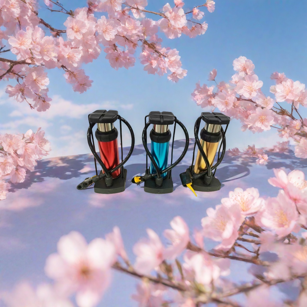 Portable air pump, bicycle and electric bike air pump, manual mini air pump details Picture