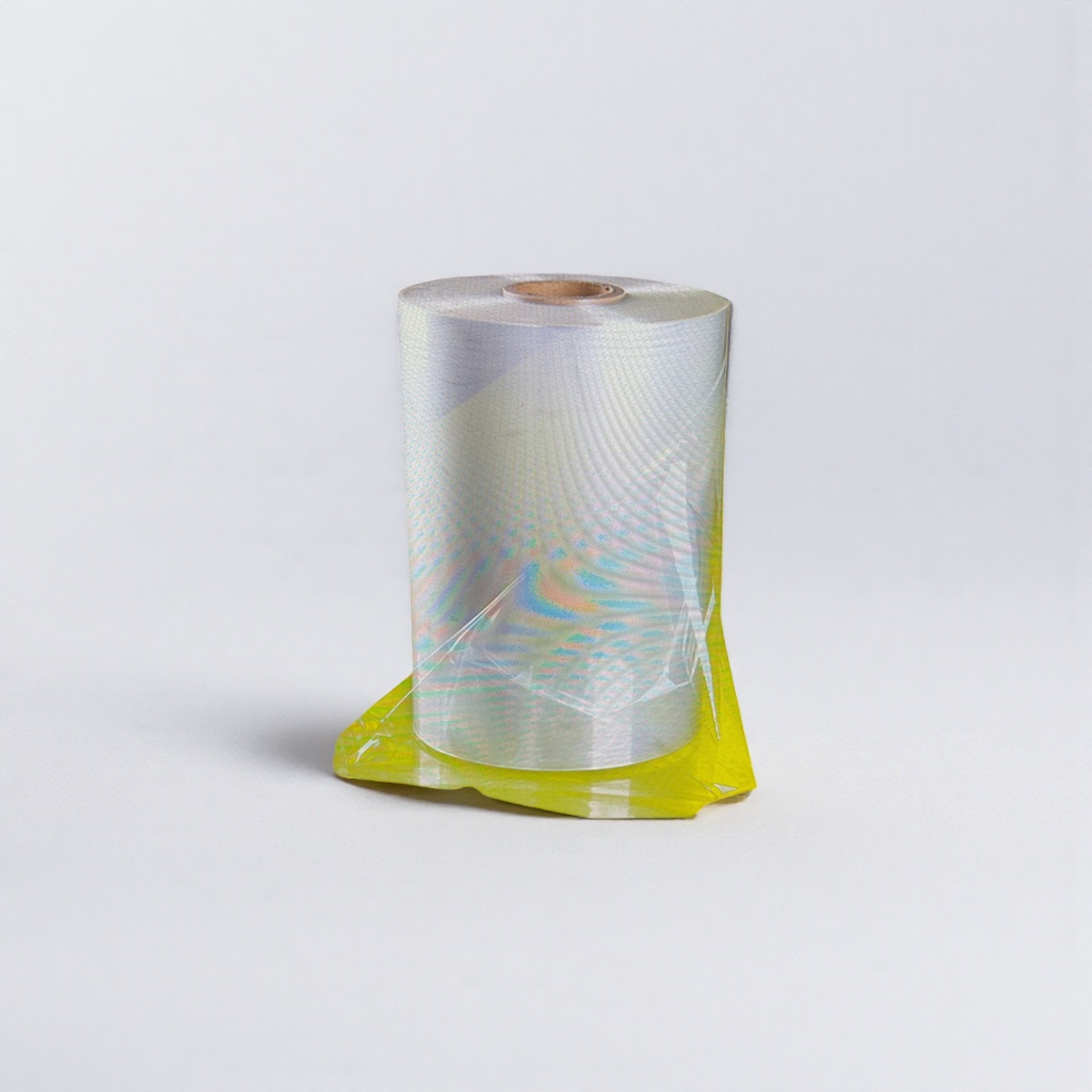 Transparent heat shrinkable film, roll-shaped film made of PVC material, with high shrinkage rate and high-temperature resistance, is suitable for general packaging