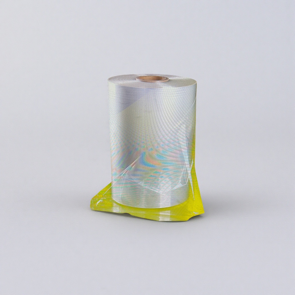 Transparent heat shrinkable film, roll-shaped film made of PVC material, with high shrinkage rate and high-temperature resistance, is suitable for general packaging Specification image