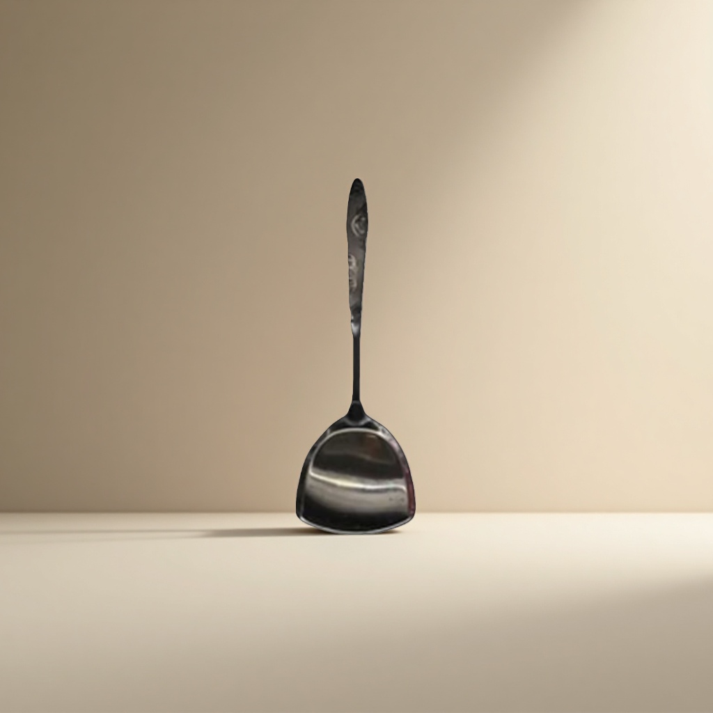 Metal soup spoons, stainless steel long-handled kitchen spoons, durable and heat-resistant household dining spoons details Picture