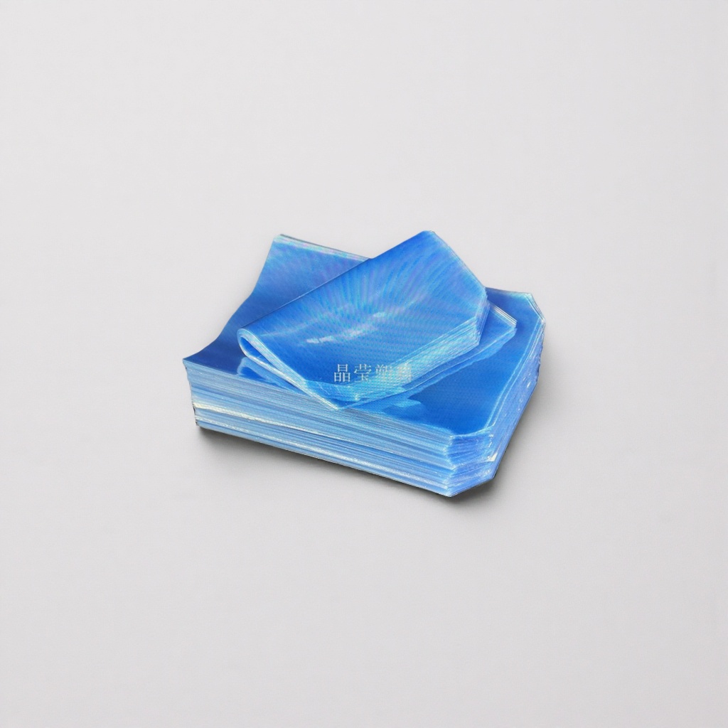 Blue transparent plastic film stacked PE stretch film for industrial packaging details Picture