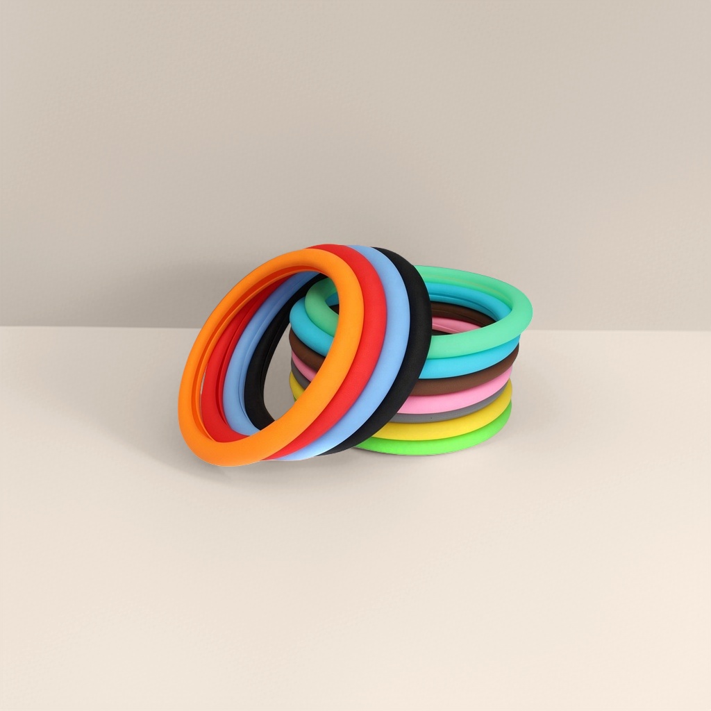 Colorido anillo de espuma juguetes educativos para niños seguro no tóxico lavable multicolor mezclado details Picture