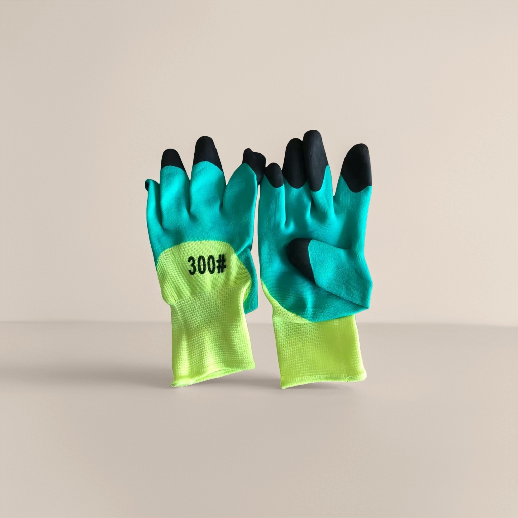 Breathable fluorescent green anti-slip thickened labor protection gloves with added fingers Application Scenario