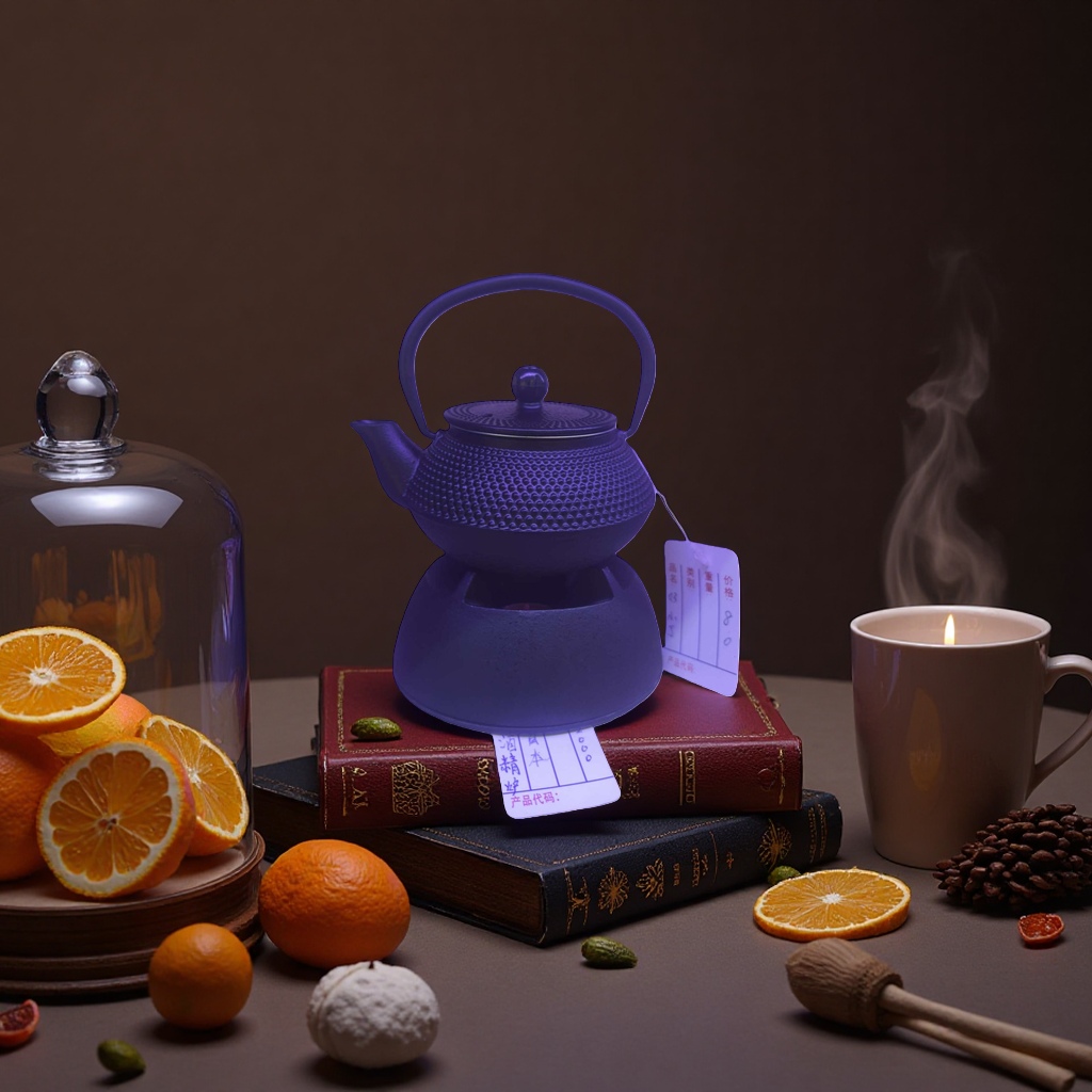 黑色铸铁茶壶手工精铸耐高温养生煮茶壶家用厨房用细节图