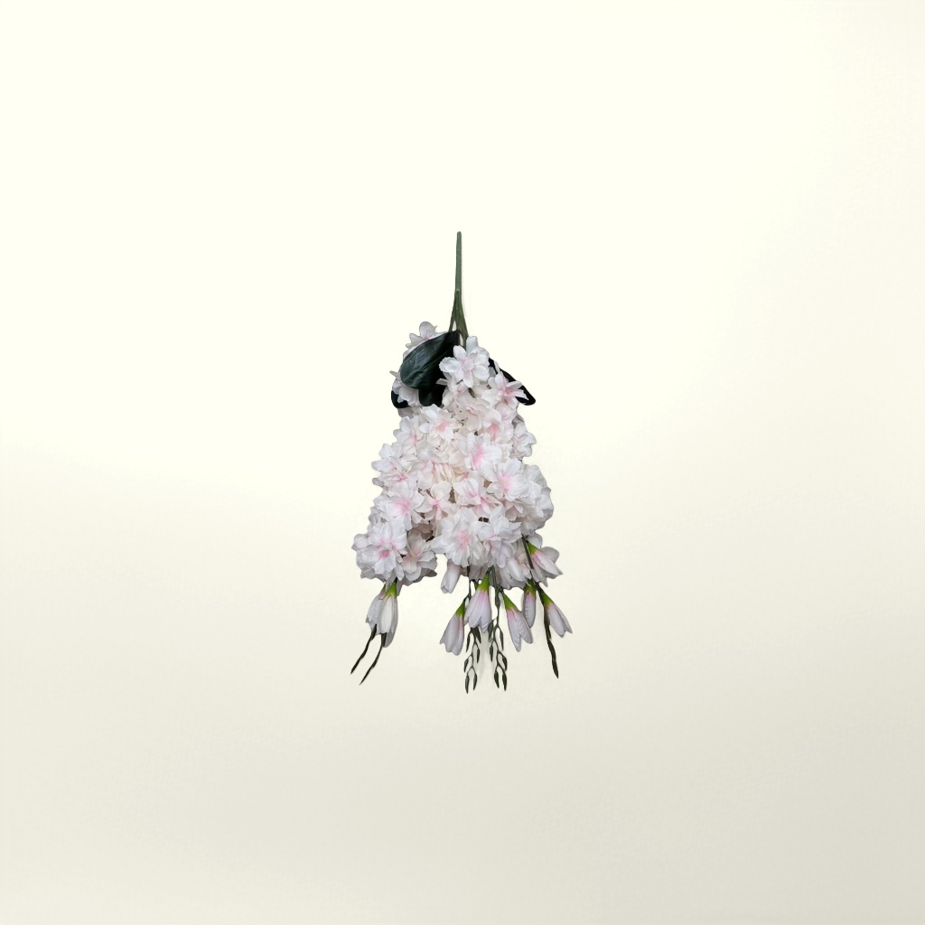 白色樱花花束 韩式简约永生花婚礼生日礼物客厅装饰