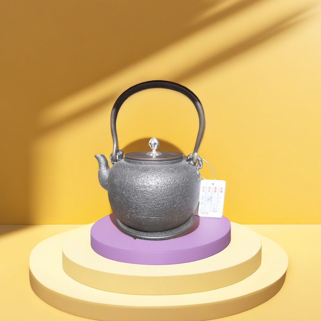 铸铁茶壶 日式手工老铁壶 煮茶烧水养生壶 家用厨房茶具产品图