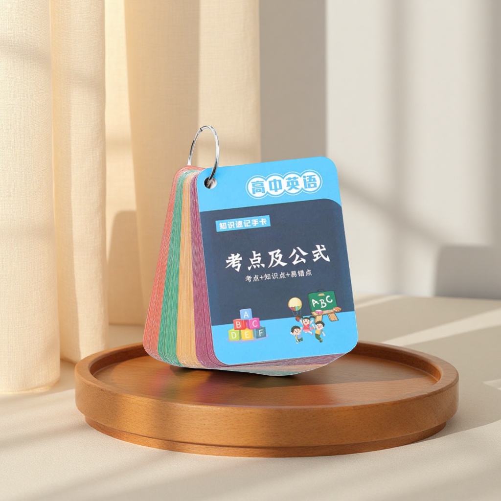 Color card high school English knowledge shorthand hand card Portable review card details Picture