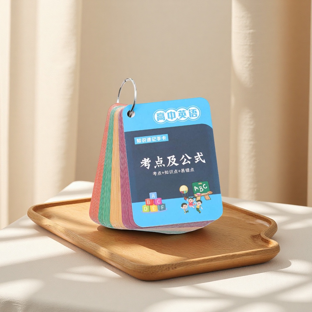 Color card high school English knowledge shorthand hand card Portable review card